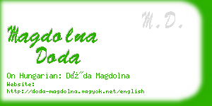 magdolna doda business card